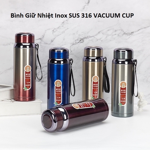 Bình nước Giữ Nhiệt Inox SUS 316 VACUUM CUP 800ml