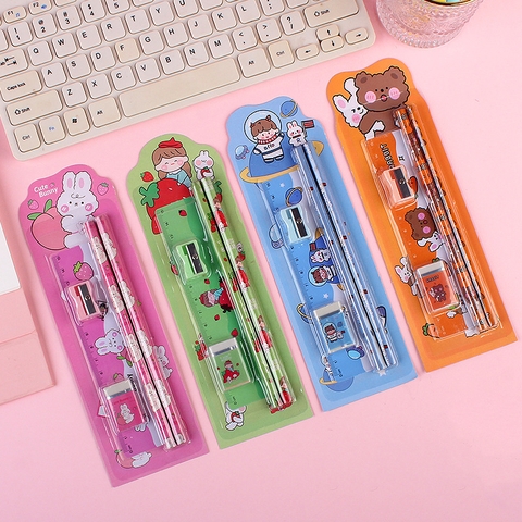 Bộ Dụng Cụ Học Tập 5 Món.