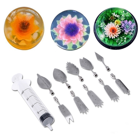 Bộ Dụng Cụ Làm Thạch Rau Câu 3D 10 món.