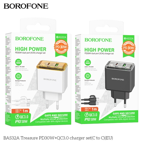 Bộ sạc TypeC-TypeC Borofone BAS32A PD30w