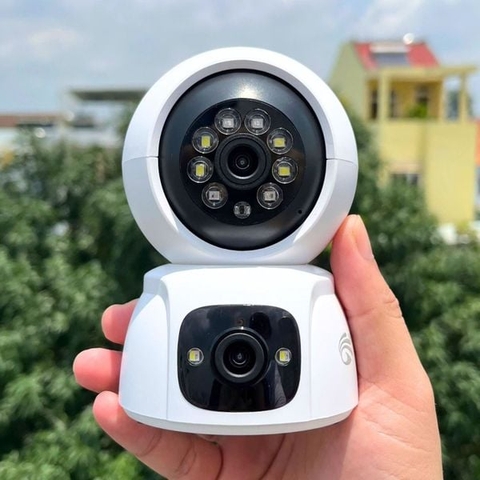Camera Wifi Yoosee QS416 2 mắt 10 led trong nhà