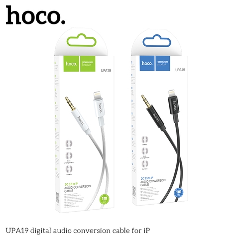 Cáp chuyển âm thanh Hoco UPA19 Lighting ra 3.5