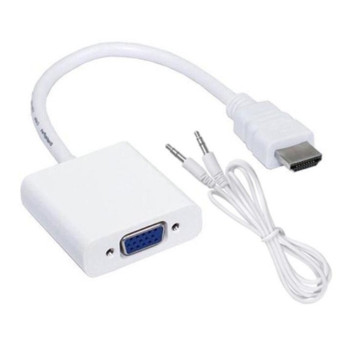 Cáp chuyển hdmi đực ra vga cái viKi (có audio)