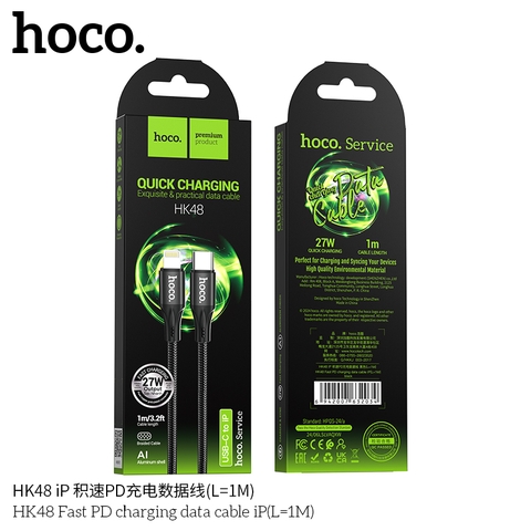 Cáp sạc TypeC-Lighting Hoco HK48