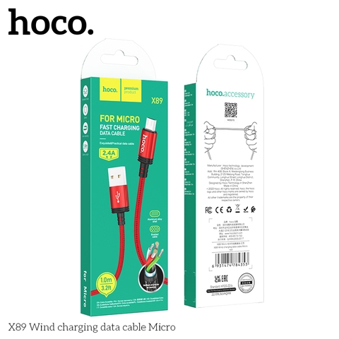 Cáp sạc Usb-Lighting nhanh HOCO X89 2m