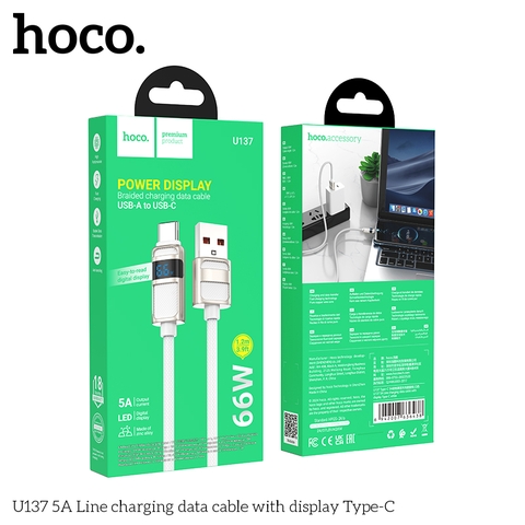 Cáp sạc Usb-TypeC Hoco nhanh 5A Hoco U137