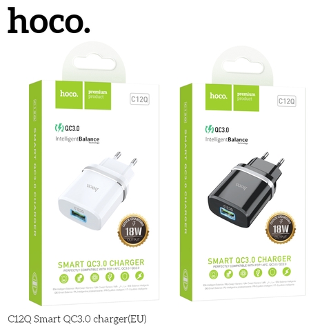 Cốc sạc Usb Hoco C12Q Smart QC3.0