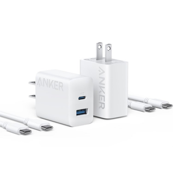 Bộ sạc TypeC-TypeC Anker 312 20W cốc sạc 2 cổng 1C1A B2348 kèm cáp TypeC