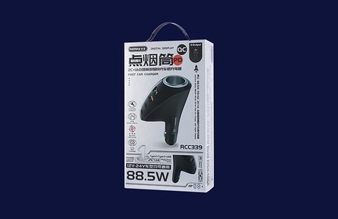 Tẩu sạc Nhanh 88.5W Xe Hơi Remax RCC339