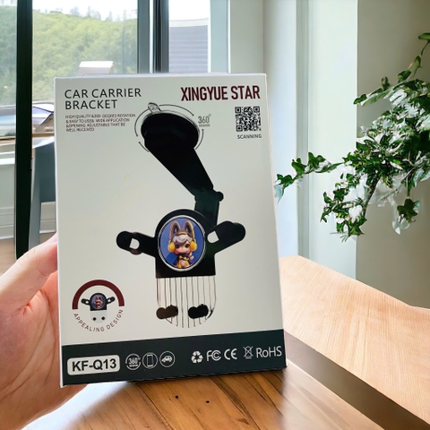 Kệ ô tô đỡ điện thoại mẫu mới KF-Q13 xoay 360 hít