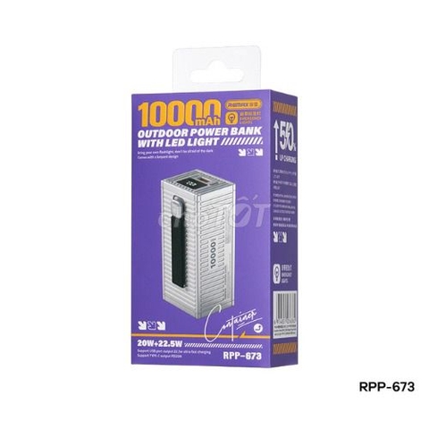 Sạc dự phòng Nhanh 22.5W REMAX RPP 673 10.000mah (DD)