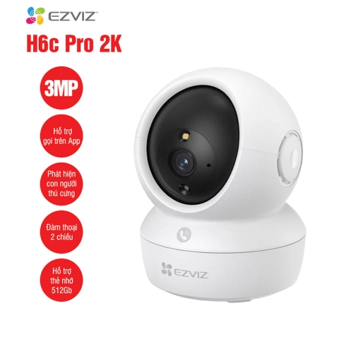 Camera EZVIZ H6C 3Mp có màu trong nhà