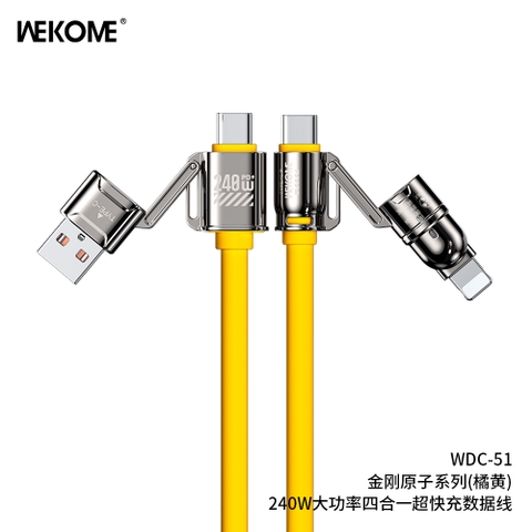 Cáp sạc 4 đầu Wekome 4in1 WDC-51 1,2m