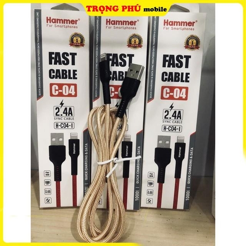 Cáp sạc Usb-Lighting Hammer C04, C02, C09