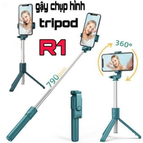 Gậy chụp hình cầm tay + 3 chân R1