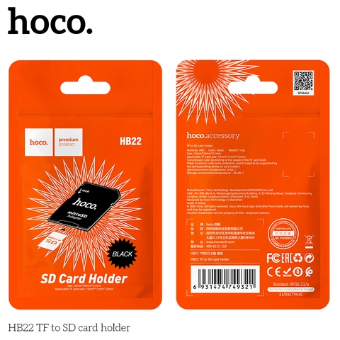 Đầu Adapter đựng đọc thẻ nhớ Hoco HB22