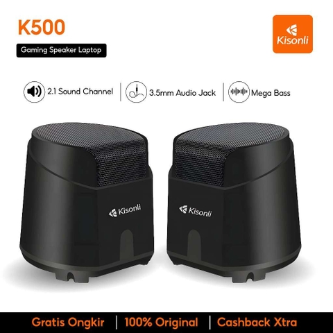 Loa Vi tính Kisonli 2.0 K500 đen