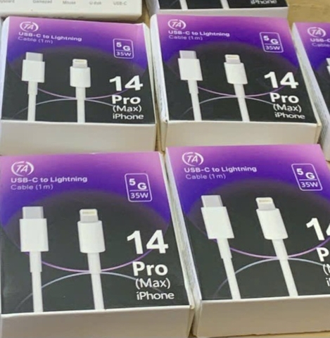 Cáp sạc TypeC-Lighting TA-35w 14 Pro cho Ip 20w hộp tím