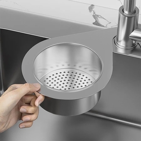 Khay Lọc Rác Gắn Bồn Rửa Bát Bằng Thép