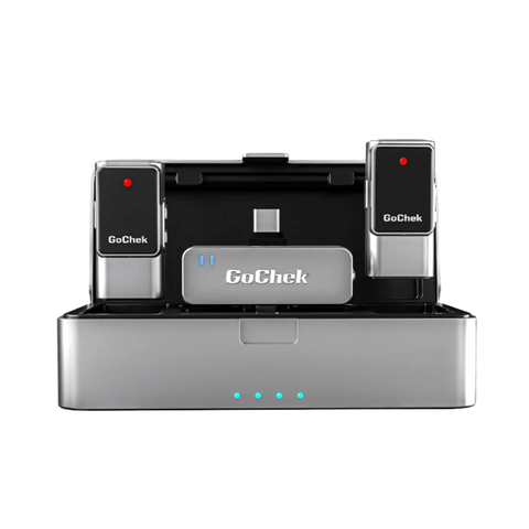 Micro thu âm Gocheck Ultra S25 - S2503, 2 đầu typeC + lighting, 2 Micro + Hộp sạc