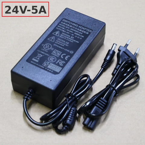 Sạc nguồn máy tính chui lớn 5.5*2.5mm 24v 5A linpech Cho Laptop, Đầu Ghi, Máy Massage