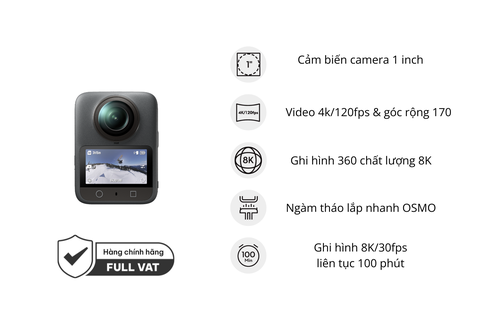 Camera hành động DJI Osmo 360 Standard combo