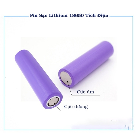 Pin 3,7V, 4v2 18650 Lớn (Đầu Bằng) thay sạc dự phòng, quạt, đèn, loa mini ...