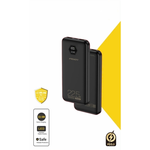 Sạc dự phòng Pisen TP-D183 Power Cube 22.5W 10000mAh