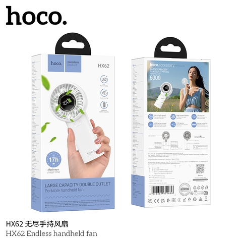 Quạt cầm tay làm mát Hoco HX62 (5-17h)