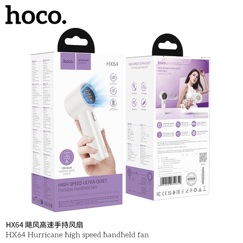 Quạt cầm tay Hoco HX64 tốc độ cao