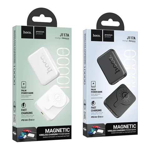 Sạc dự phòng Hoco J117A maganetic không dây 20w 10.000mah