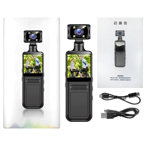Camera quay phim thể thao 4K HD Xoay 180 ZC-M12 gimbal quay phim