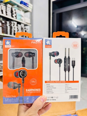 Tai nghe dây đầu TypeC Piko T1