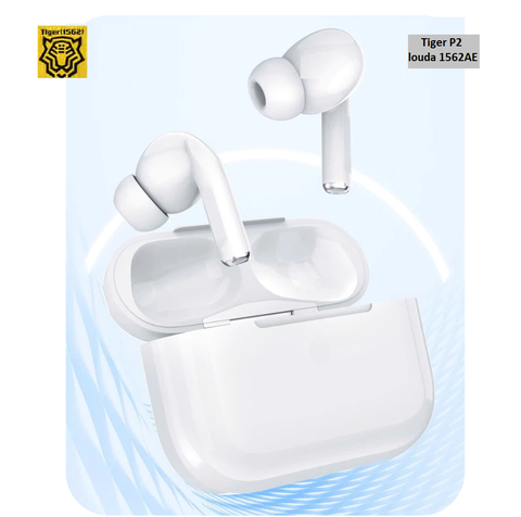 Tai nghe Bluetooth Tiger P2 louda 1562AE Hổ vằn Cao cấp - Trắng
