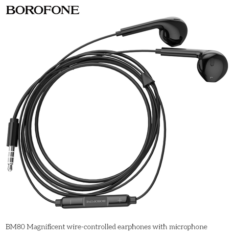 Tai nghe dây Đầu tròn Borofone BM80