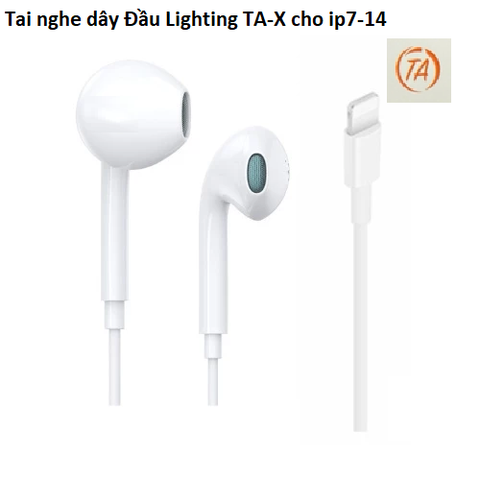Tai nghe dây Đầu Lighting TA-X cho ip7-14 190k