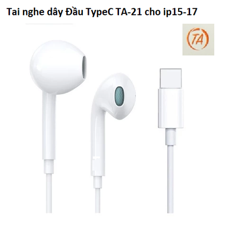 Tai nghe dây Đầu TypeC TA-21 cho ip15-17 120k