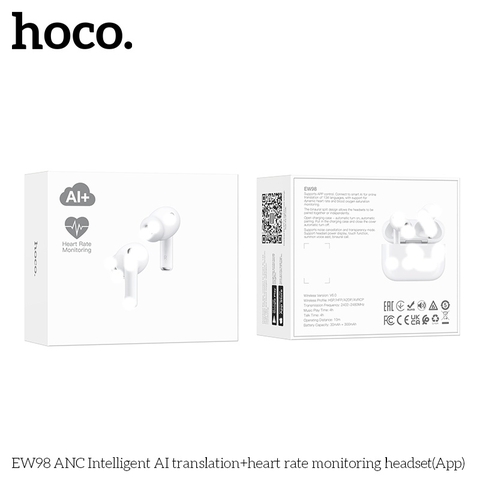 Tai nghe bluetooth Hoco EW98 dịch thông minh và đo nhịp tim