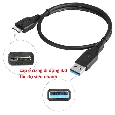 Dây cáp USB 3.0 - Sata Cho ổ Cứng Di Động HDD
