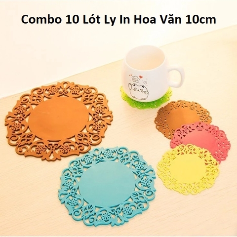Lót Ly In Hoa Văn 10cm Combo 10 cái màu ngẫu nhiên / inbox