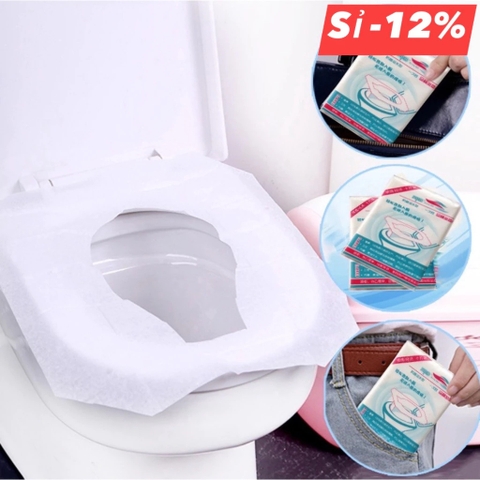 Giấy lót bồn cầu toilet 10 cái chống thấm nước dùng một lần