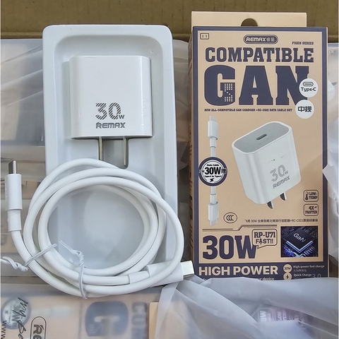 Bộ sạc TypeC-TypeC 30W Remax RP-U71 CN