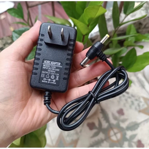 Sạc nguồn adapter chui lớn 2 đầu 5.5*2.5mm + 3.5*1.35mm 12v 2A