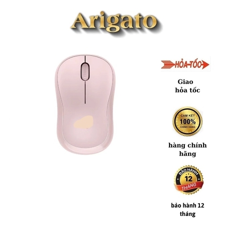 Chuột không dây bluetooth Arigato M220 màu hồng