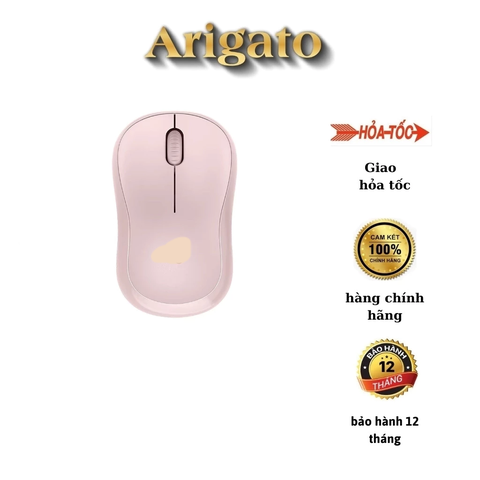 Chuột không dây bluetooth Arigato M220 màu hồng