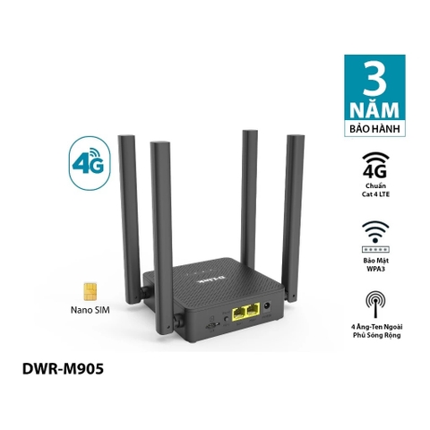 Cục modem phát wifi từ sim 4g Dlink DWR-M905 300Mbps