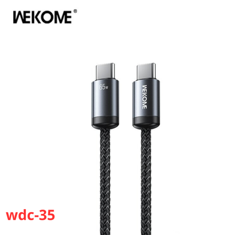 Cáp sạc TypeC-TypeC Wekome WDC-35 65w