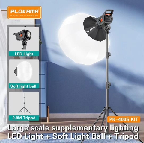Đèn trùm chụp ảnh PLOKAMA PK-400s 200W siêu sáng