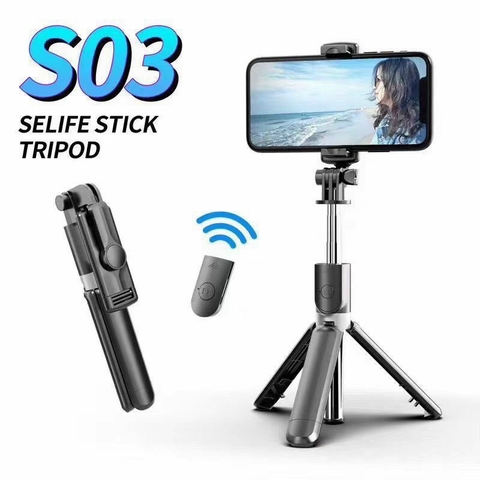 Gậy chụp hình tự sướng S03, 3 chân xịn