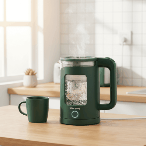 Ấm đun nước siêu tốc Điện Quang ĐQ EKT16 1515 MG ( 1500W, 1.5L, inox 201, thủy tinh cách nhiệt, màu xanh rêu)